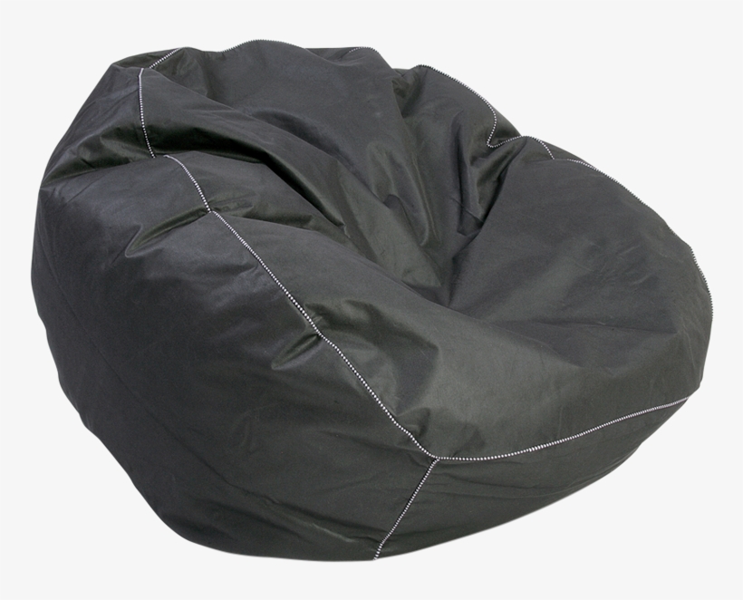 Atlantic Bean Bag W/striped Piping Black - Citta Outdoor Bean Bags Nz, transparent png #2899291