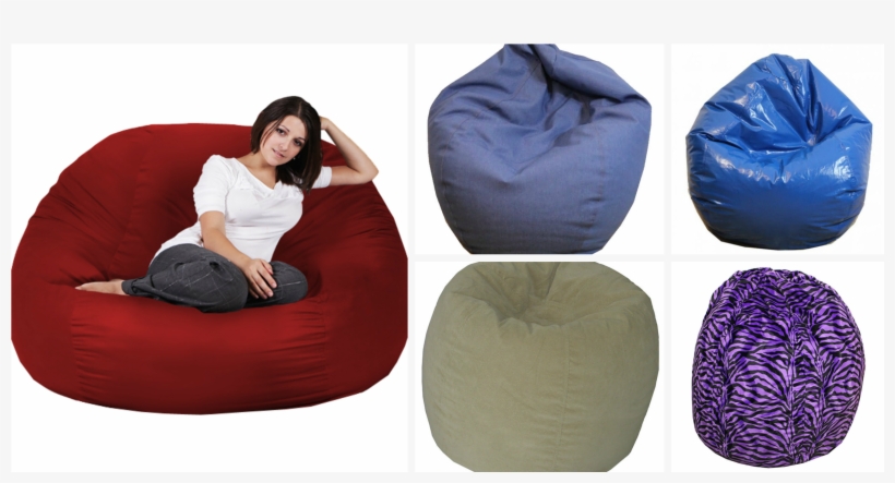 The Bean Bag Chair Outlet - King Beany - Denim Bean Bag Chairs - Denim - Small, transparent png #2899491