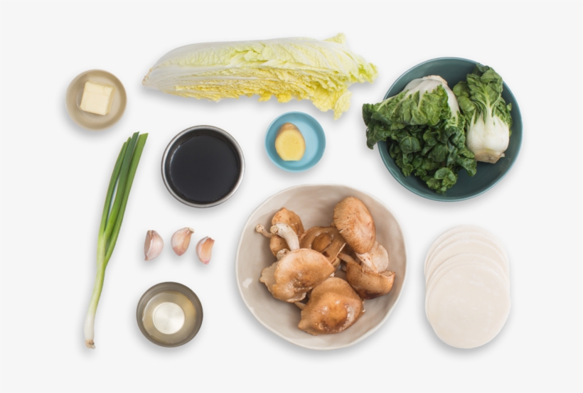 Shiitake Mushroom & Cabbage Dumplings With Garlic-roasted - Shiitake, transparent png #2899699