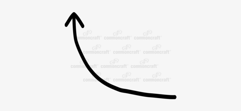 Arrow Line Curve - Curve, transparent png #2899929