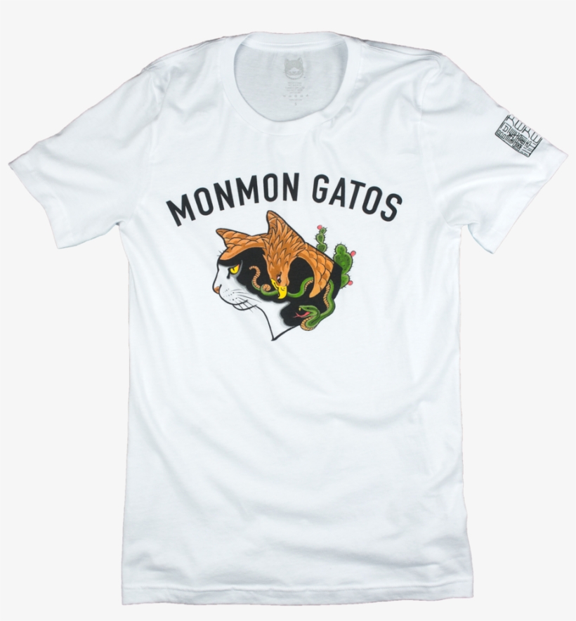 Pepe Aguilar Monmon Gatos Tee White - T-shirt, transparent png #2899974