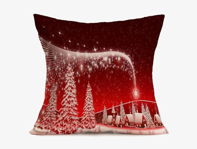 Pillow Png Photo - Aimtoppy Christmas Tree Pillow Case Sofa Waist Throw, transparent png #290927