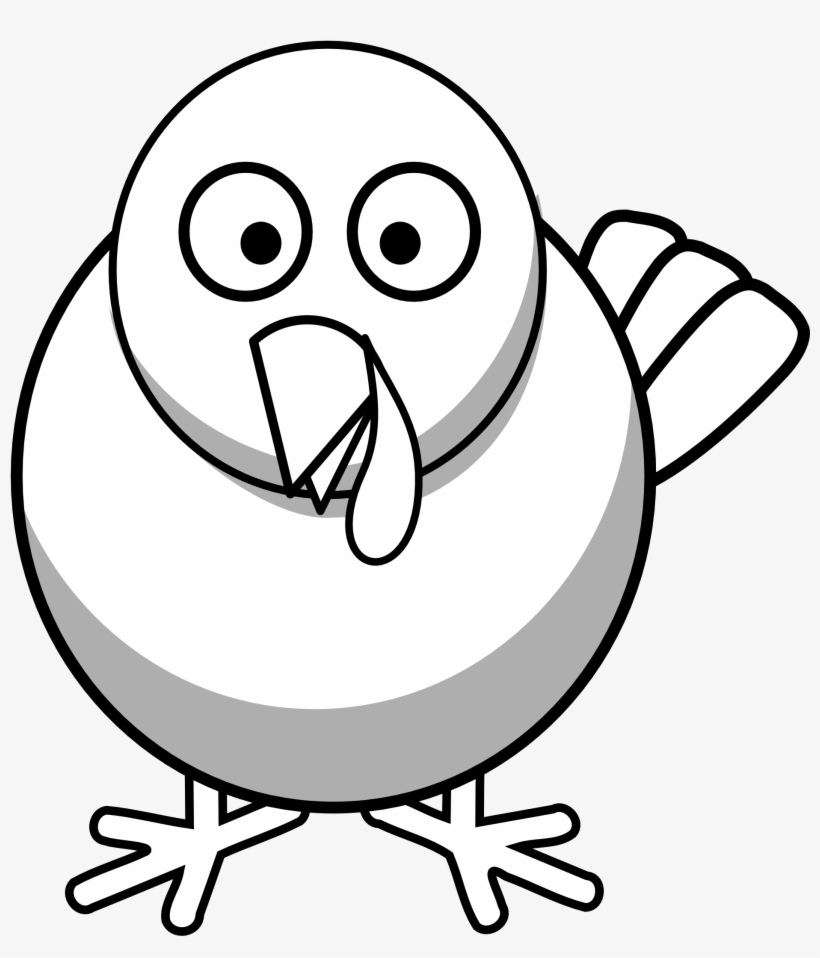 Impressive Turkey Drawing Template Cool Gallery Ideas - Turkey Clipart Black And White, transparent png #291264