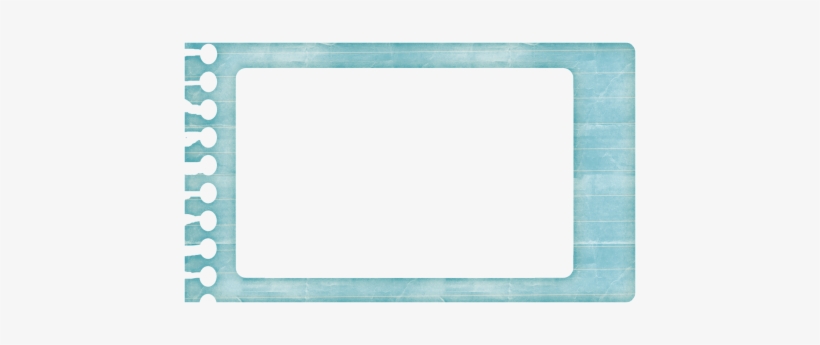 Blue Notebook Paper Frame - Parallel, transparent png #291287