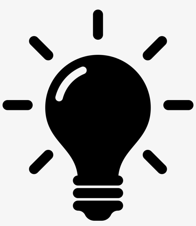 Idea And Creativity Symbol Of A Lightbulb Comments - Idea Icon Png, transparent png #291392