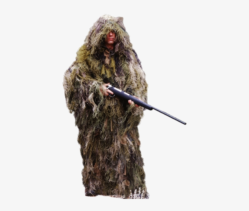 Drawn Snipers Ghillie Suit - Ghillie Suit, transparent png #291477