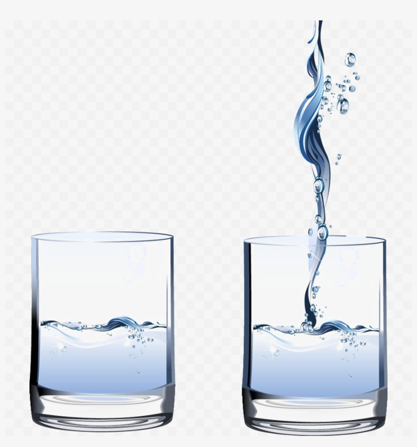 Water Glass Splash Png Image - Water In Glass Png, transparent png #291493
