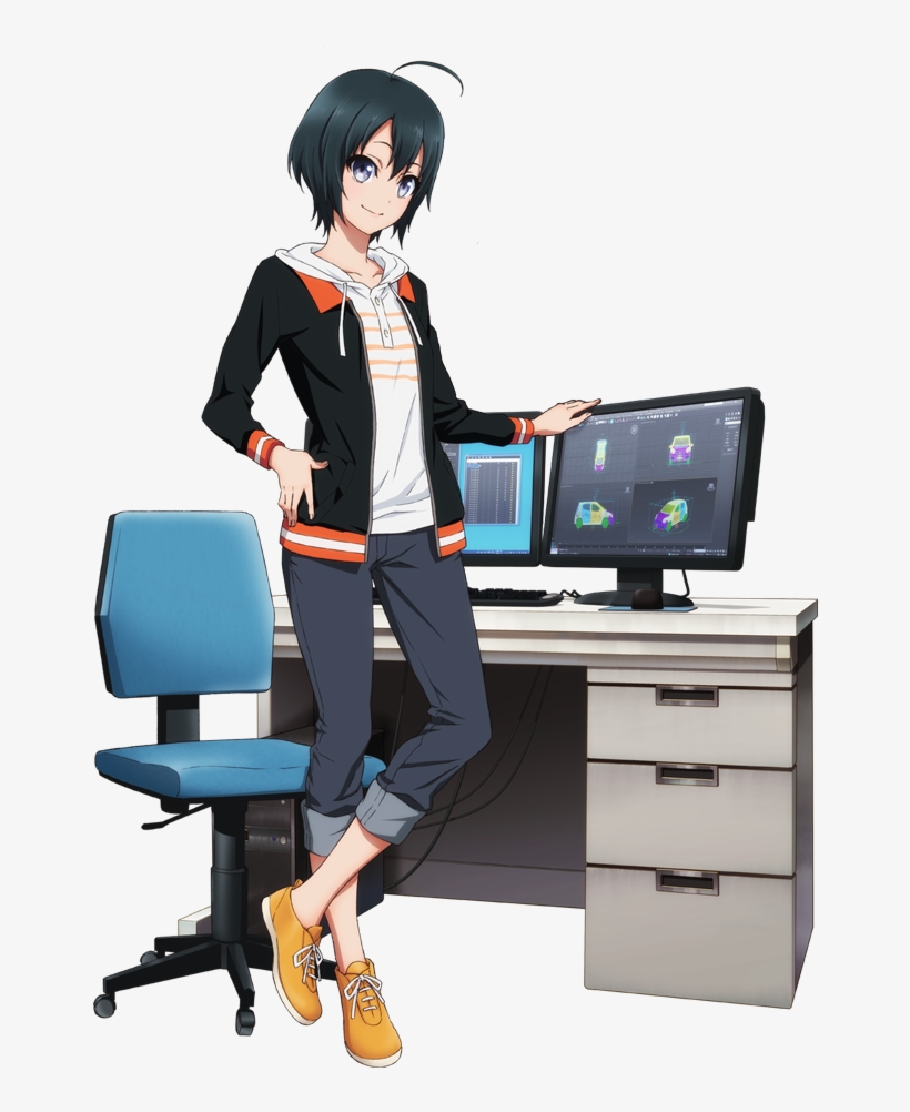 408717 Shirobako Toudou Misa Single Tall Image Short - Toudou Misa, transparent png #291822