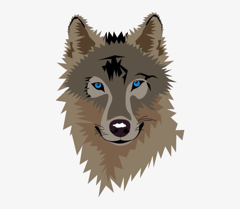 Free Wolf Face Clip Art Wolf Face Clipart Png Free