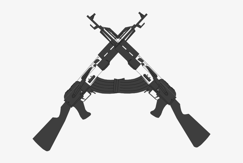 Shotgun Clipart Crossed Rifle - Crossed Gun Png, transparent png #292291