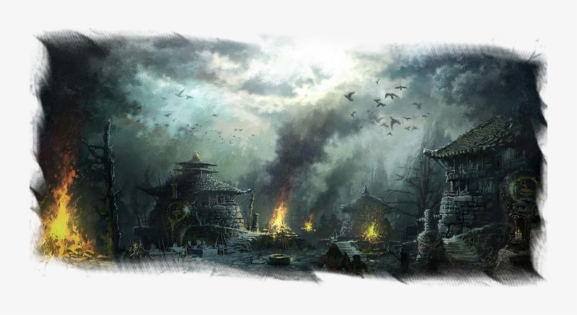 I Look To The Group And Say - Burning Village Art, transparent png #292313