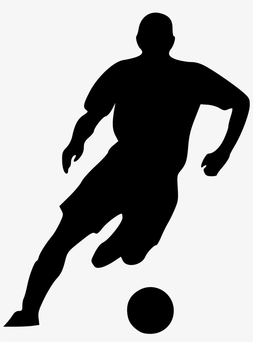 Big Image - Soccer Player Silhouette Png, transparent png #292592