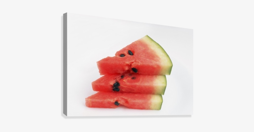 Three Pieces Of Watermelon Canvas Print - Three Pieces Of Watermelon Canvas Art - Ron Nickel, transparent png #292915
