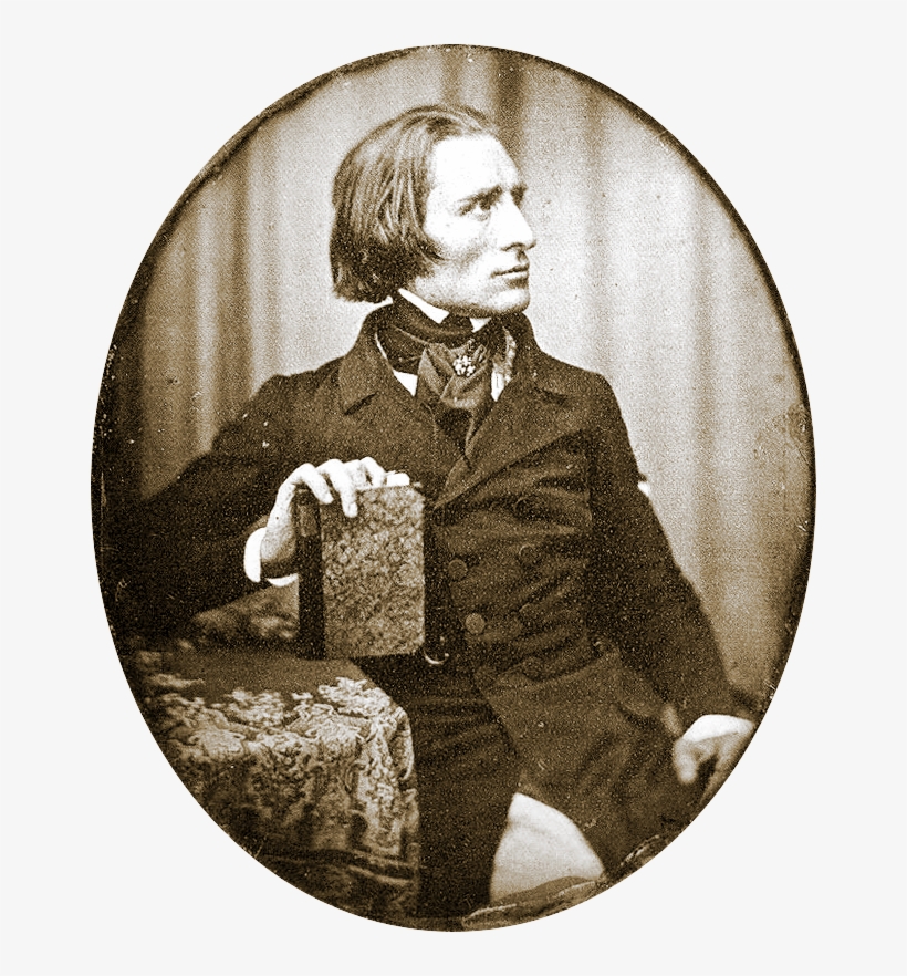 The Earliest Known Photograph Of Liszt, Dating From, transparent png #293192
