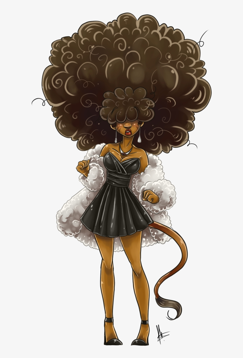 Black Woman Afro Png Image Royalty Free Stock - Black Women Art