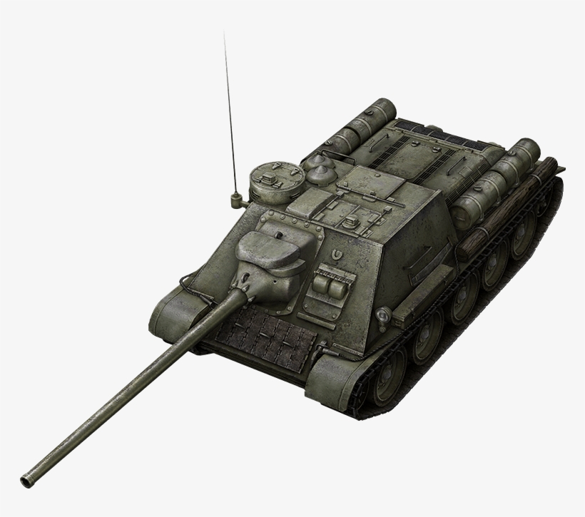 R17 Su-100 - Su 100 Wot, transparent png #293442