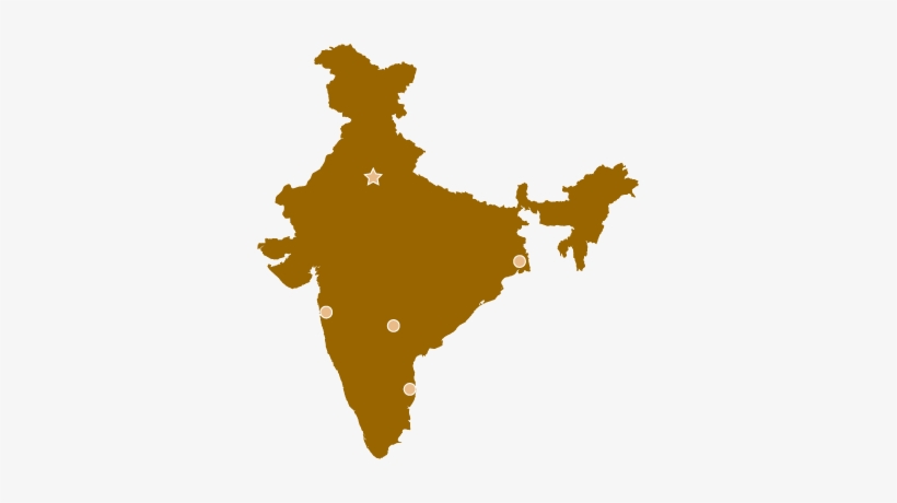 Us Consulates India - India Map For Powerpoint, transparent png #293504