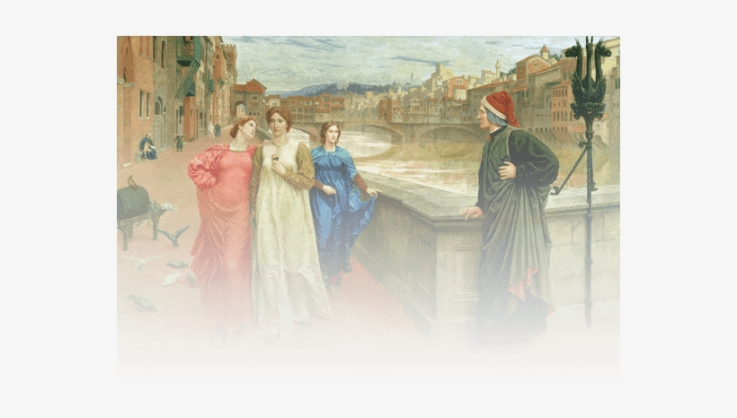 Fading Out An Image - 'dante And Beatrice', Henry Holiday, 1884, transparent png #293612