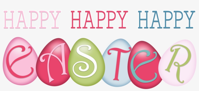 Word Clipart Happy Easter - Happy Easter Words Png, transparent png #293739