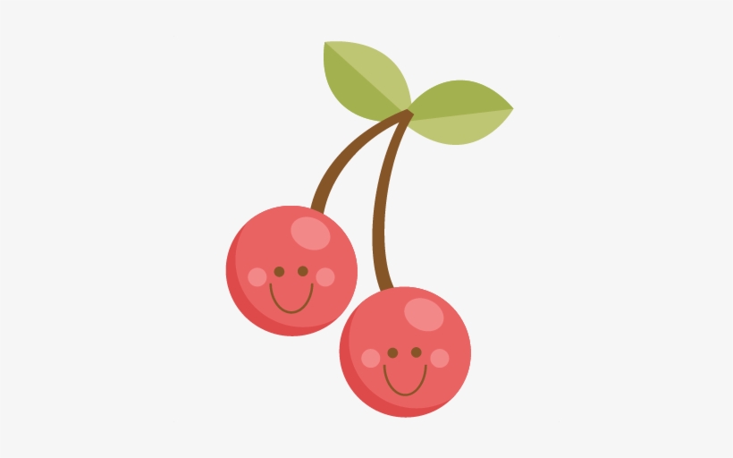 Cute Svg Scrapbook Cut Files For Silhouette - Cute Cherries, transparent png #293740