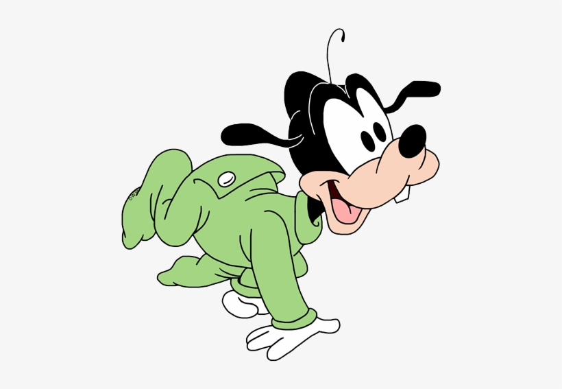 Mickey Mouse Clipart Green - Disney Baby Goofy Clipart, transparent png #294318