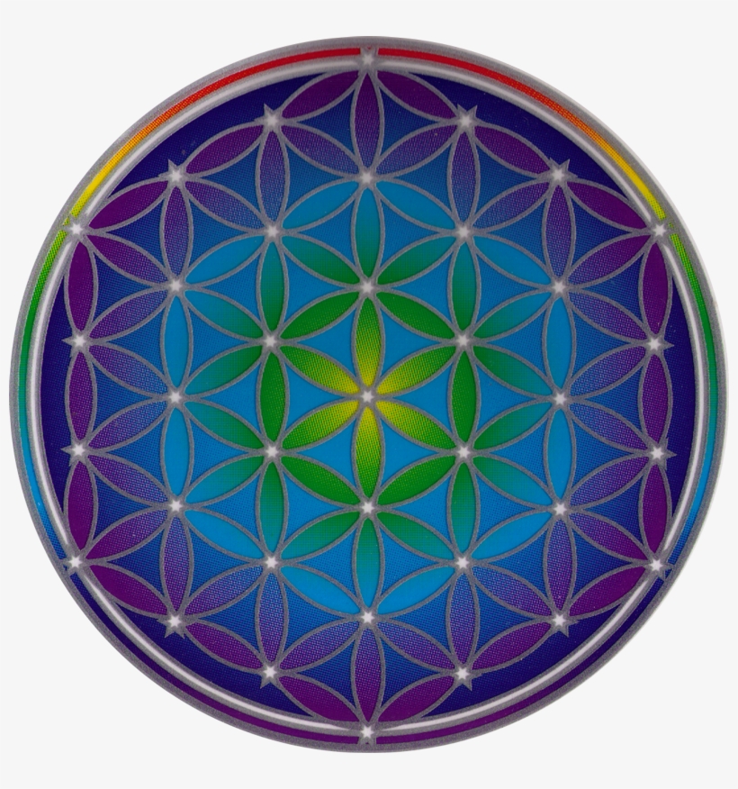 Flower Of Life - Flower Of Life Window Sticker Decal 5 Circular, transparent png #294654