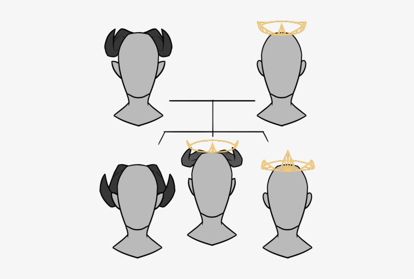 And Finally A Demon And A Angel Can Still Make A Demon - Illustration, transparent png #294685