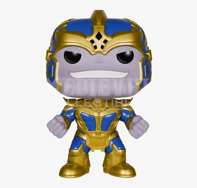 Vector Black And White Collectables Guardians Of The - Thanos Funko Pop, transparent png #294768