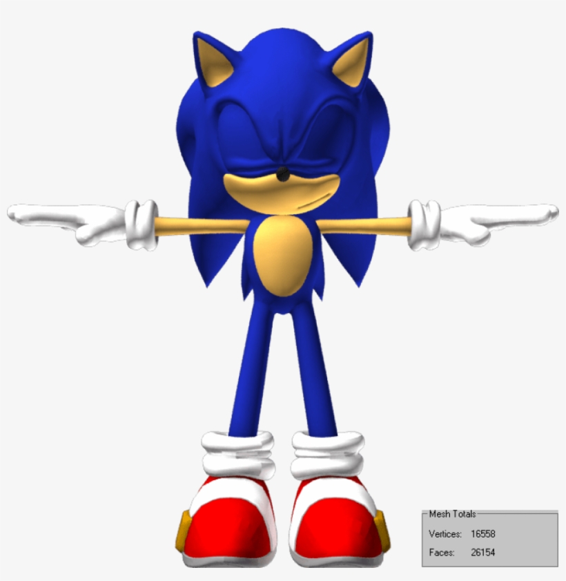 Sonic With Eyes Closed, transparent png #294842