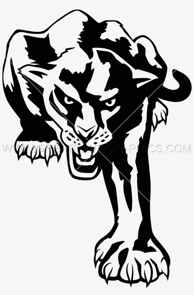 Drawn Panther Clip Art - Panther Drawing, transparent png #295112