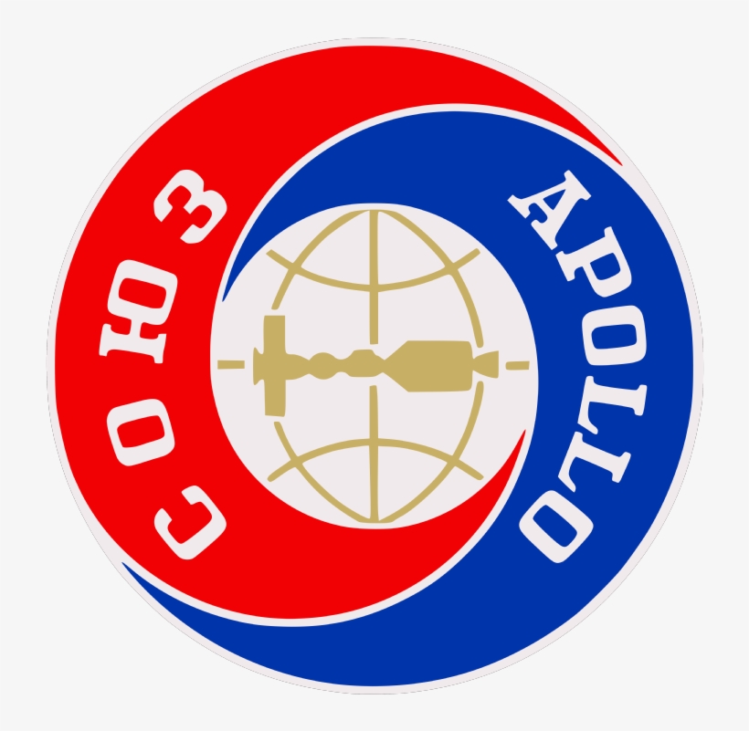 Nasa Soviet Joint Astp Patch - Apollo Soyuz Patch, transparent png #295265