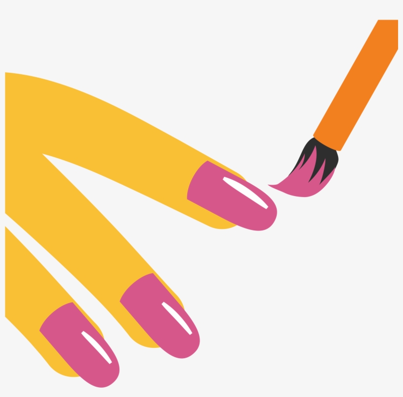 Clip Black And White Download Polish Emoji Vector Splendid - Emoji Nail Ivons, transparent png #295342