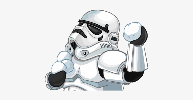 Stormtrooper Snow Ball Fight ‎ - Snow Fight Png, transparent png #295386