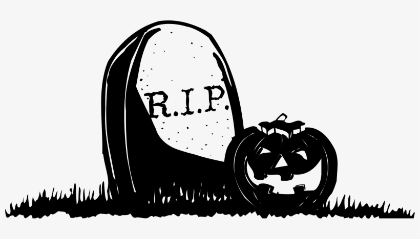 Gravestone With Pumpkin Clip Art At Clipart Library - Pumpkin Halloween Png, transparent png #295402