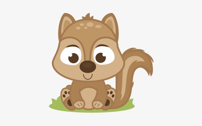 Baby Squirrel Clipart - Cute Baby Squirrel Clipart, transparent png #295725