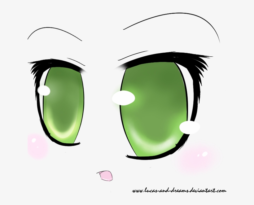 Olive Green Eyes Anime - Anime Green Eyes Png, transparent png #295766