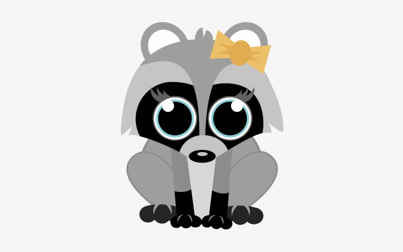 Cute Raccoon Svg Cut File For Scrapbooking Raccoon - Cute Raccoon Cartoon Png, transparent png #295808