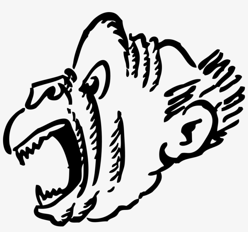 Free Vector Screaming Monkey Clip Art - Screaming Monkey Clipart, transparent png #295898