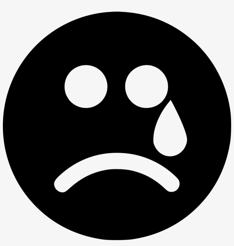 Cry Tear Sad Comments - Cart Icon Button, transparent png #296740