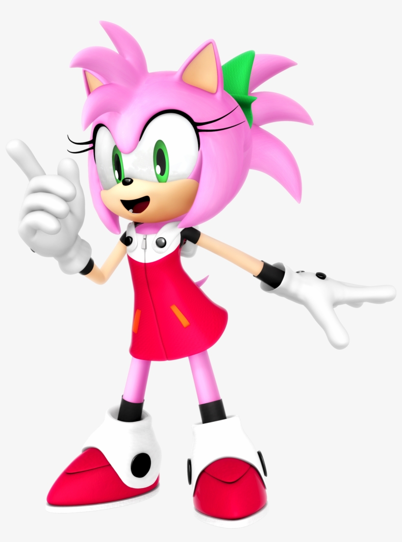 Amy Rose In Roll's Mega Man 11 Outfit - Amy Roll, transparent png #297027