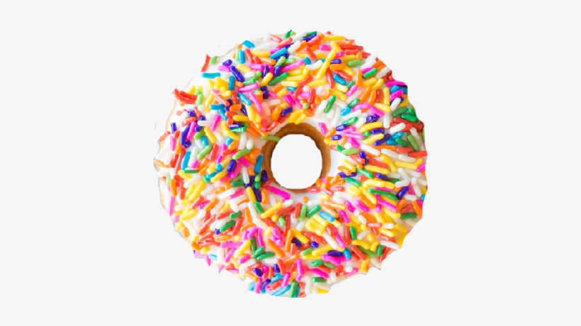 Vanilla Sprinkles - Sprinkle Donut Png, transparent png #297046
