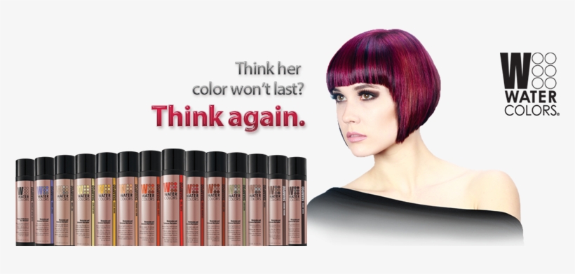 Get The Freshest Color All The Time - Water Colour Hair Dyes, transparent png #297432
