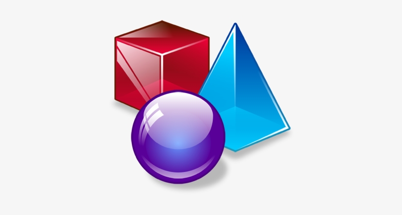 Shapes Icon - 3d Shapes Clipart Png, transparent png #297488