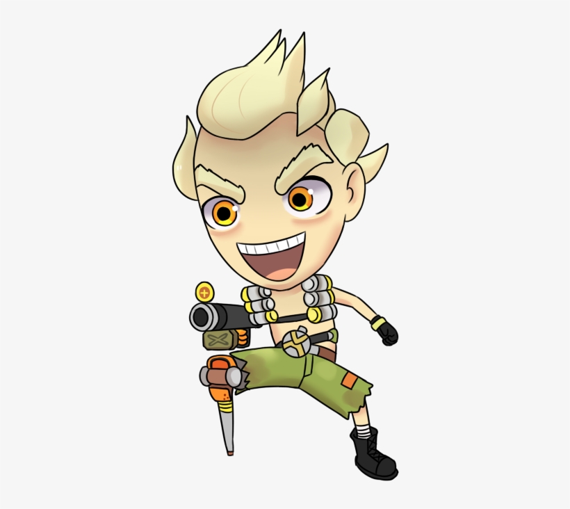 Jpg Fan Art Chibi Junkrat Overwatch Welcome To - Drawing, transparent png #297899