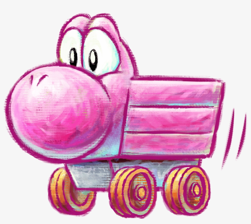 Yoshi Minecart - Yoshi Island Transformation, transparent png #297902