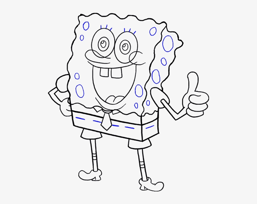 Spongebob Drawings How To Draw Easy Step By Drawing - Drawing, transparent png #298098