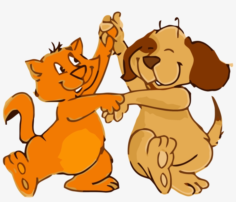 Cat And Dog Dance Png Clipart - Clipart Dance Png, transparent png #298316