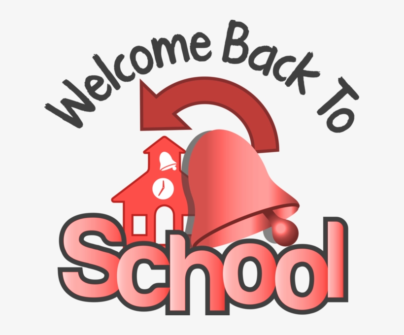 Welcome Back To School Image Of School With Bell And - Bng Welcome To Back School, transparent png #298386