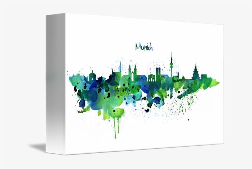 "munich Skyline Silhouette" By Marian Voicu, Bucharest - Munich Skyline Silhouette, transparent png #298442