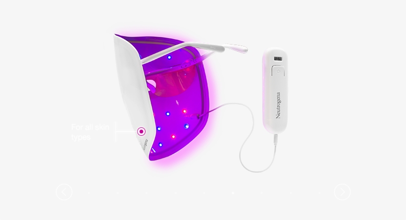 Neutrogena Acne Light Therapy Mask - Visibly Clear Masque Luminotherapie, transparent png #298585